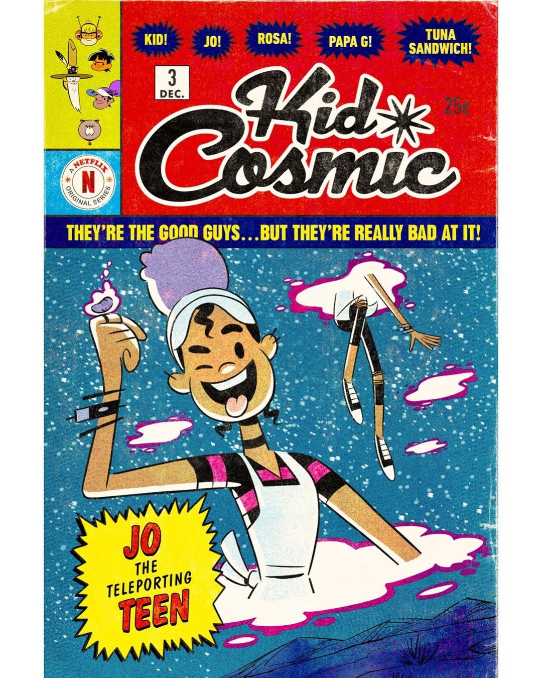 На Нетфликсе состоялась премьера первого сезона "Kid Cosmic", нового мультсериала Крэйга МакКракена с анимацией от Mercury Filmworks и музыкой Энди Бина.
https://www.netflix.com/ru/title/80244340?utm...
