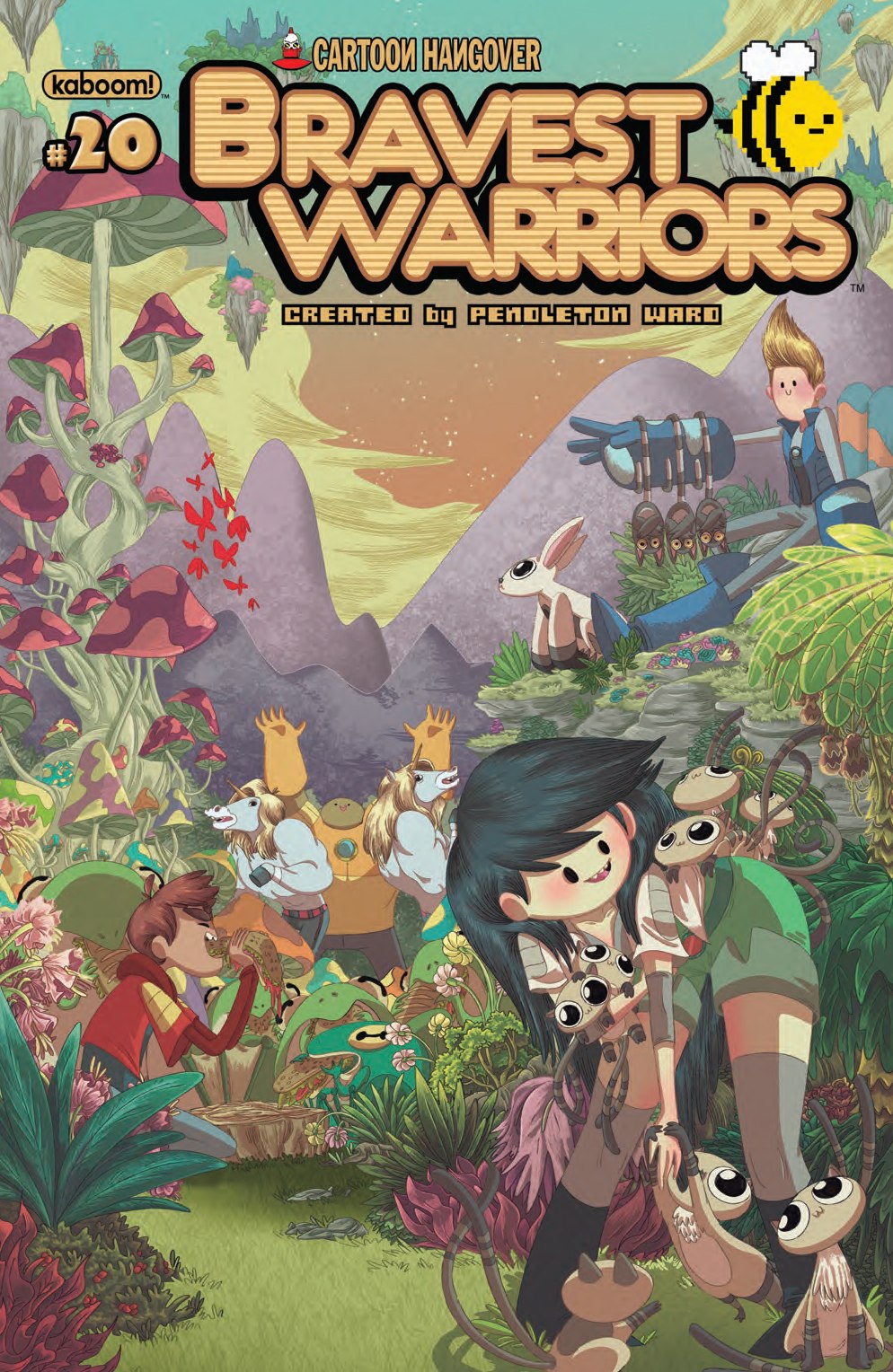 Комиксы по Храбрейшим Воинам:
- Bravest Warriors -30
- Bravest Warriors Annual 01
- Impossibear Special
- Paralyzed Horse Giant
- The Search for Catbug
Насколько я помню, номера 18-20 очень тесно с...