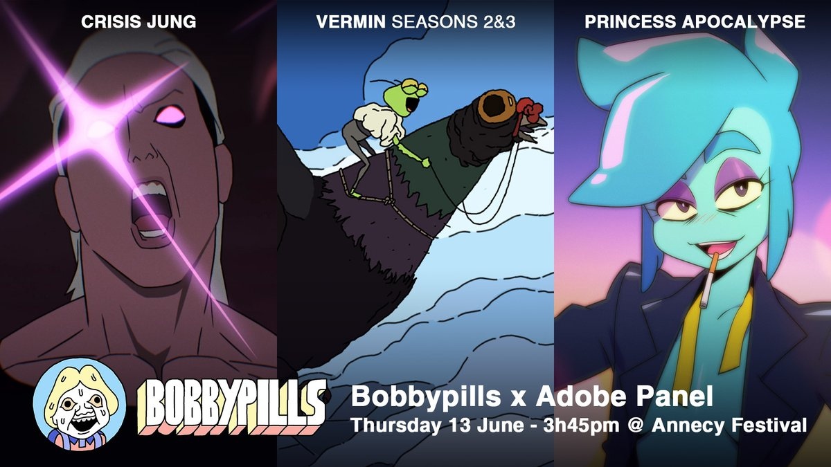 Парочка новостей от французской студии Bobbypills (Vermin, Super Fuck Friends), которая специализируется на анимации для взрослых.
Студия посетит фестиваль Анси, где представит ряд своих проектов:
-...