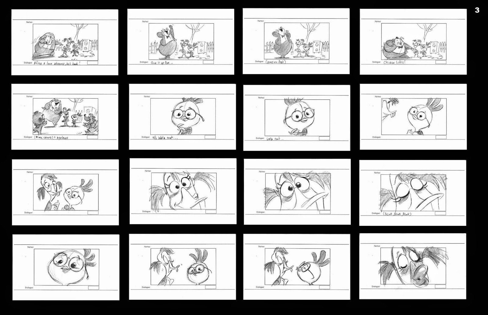 У полнометражного мультфильма под названием Chicken Little должен был быть сиквел.
Вторая часть называлась Chicken Little 2: Mission to mars". Сюжет (но возможно, это был подсюжет) все еще крутился...