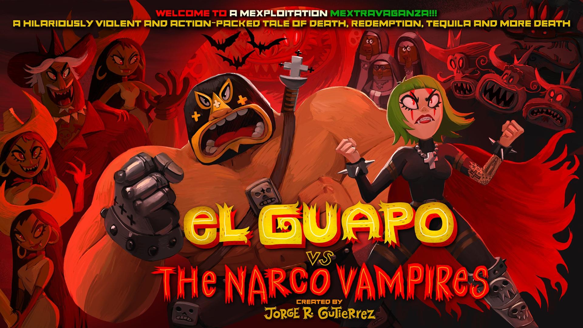Хорхе Гутьеррес поделился опенингом пилотной серии своего проекта "El Guapo vs The Narco Vampires"